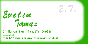 evelin tamas business card